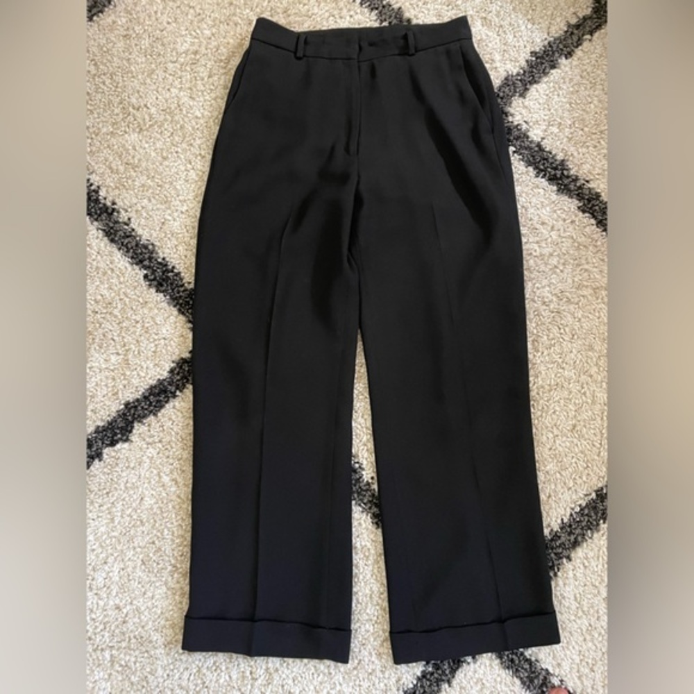 Vintage Focus 2000 by Charles Glueck Wide Leg Trousers in Black -‎ 10
